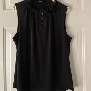Black sleeveless Top By Adriana Papell